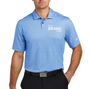 Nike Dri-FIT Vapor Dash Polo with moisture-wicking fabric and classic fit, featuring a 3D Swoosh logo on the sleeve.